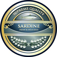 Sardine Quality Product Label