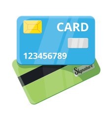 Vector Credit Card Flat Icon
