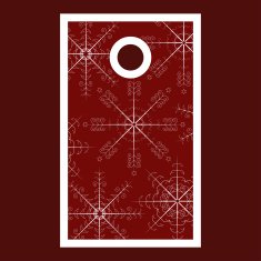 Christmas sale tag with snowflakes