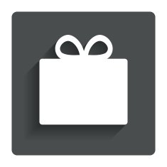 Gift box sign icon Present symbol N68