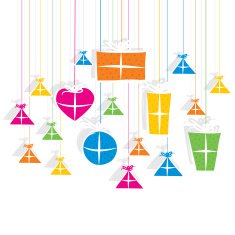 colorful gift box background
