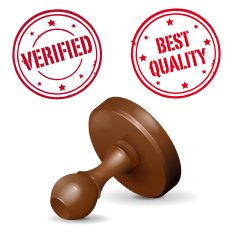 Stamp on white background - VERIFIED and BEST QUALITY print
