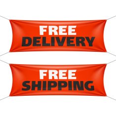 Free delivery and free shipping banners N2