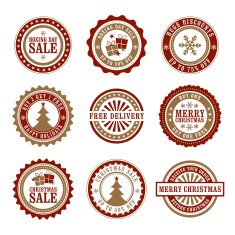 Christmas & Boxing Day Retail Badges