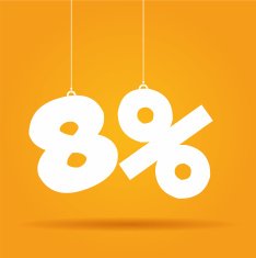 Percentage hanging label N10