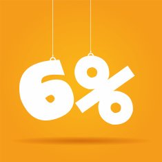 Percentage hanging label N11