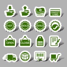 Internet sales interface icons