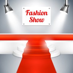Fashion Show catwalk with a red carpet N2