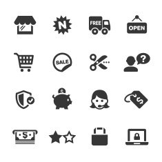 Shopping Icons N245
