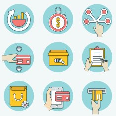 Set of business icons - part 1