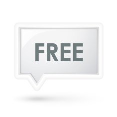 free word on a speech bubble