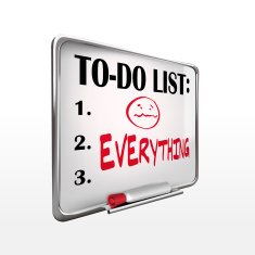 the word everything on to-do list whiteboard N2