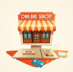Online shopping concept Web elements Vector illustration N3