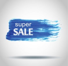 Sale labels brush style Vector N30