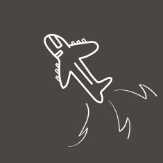 airplane cartoon sketch