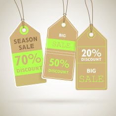Vector Sale Tags N6