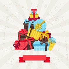 Celebration background or card with colorful gift boxes N2