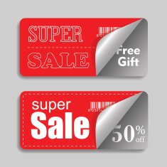 Sale labels Vector N52