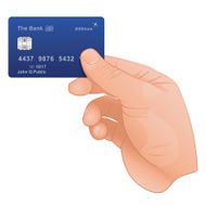 Hand Holding A Credit Card