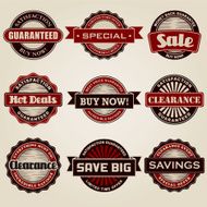 Vintage sale labels N2