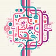 Shopping Online Seamless Pattern