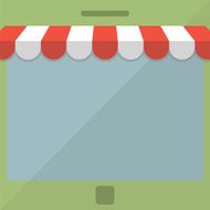 Abstract background Online store concept