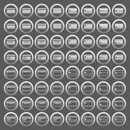 Vector of transparent icon credit card set