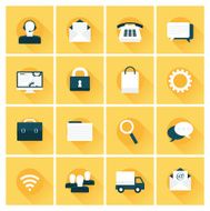 flat design icon set N6