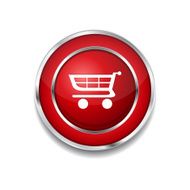 Shopping Circular Vector Red Web Icon Button N4