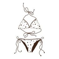 Swimsuit isolated on white N2