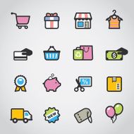 Shopping Fabrico icons