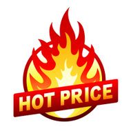 Hot price fire badge sticker flame