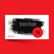 Black friday card template Vector design