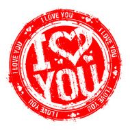 I love you stamp N2