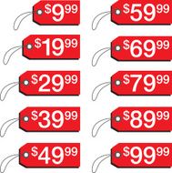 9 99 Sales Tags