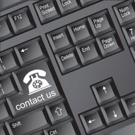 Contact us - special keyboard