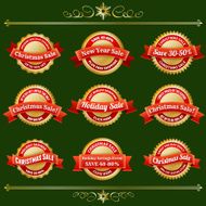 Happy New Year Sale Grunge set