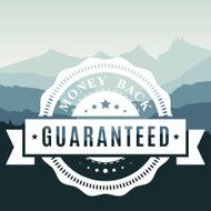 Money back guaranteed sign - VECTOR N2