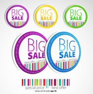 Color sale stickers