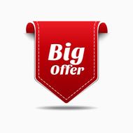 Big Offer Blue Label Icon Vector Design N2