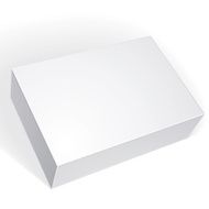 Package white box design isolated on background template N6