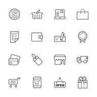 Shopping Icons N259