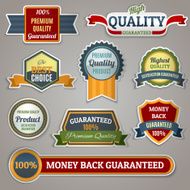 Quality labels stickers