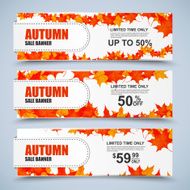 Autumn collection sale banners