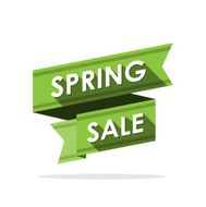 Spring sale Label ribbon design