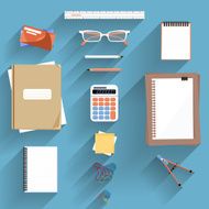 Calculator Ruler and Paper