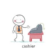 cashier at the workplace