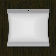 packaging design on wood background Eps 10 N6