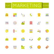 Vector Flat Marketing Icons