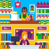 Supermarket and Clothing Store N2